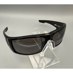 SPY+ KONVOY Authentic Matte Black Wrap Sunglasses 66/14-125 Polarized Lens READ